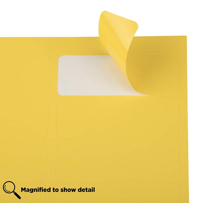 JAM PAPER Return Address Labels - Standard Mailing - 1 x 2 5/8 - Yellow - 120 Shipping Labels/Pack - Image 4